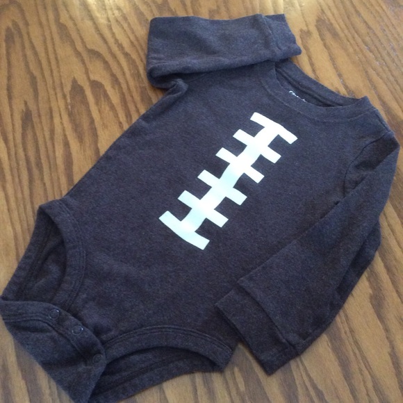 Carter's Other - Carter’s Football Brown Onesie, Boys Sz 18 mos.